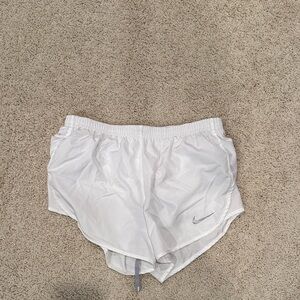 Nike White Running Shorts